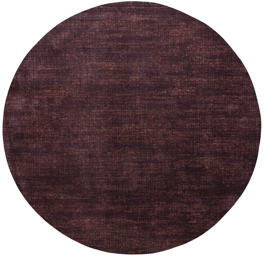 Plum Low Pile Rug Tapison Home Torino, round