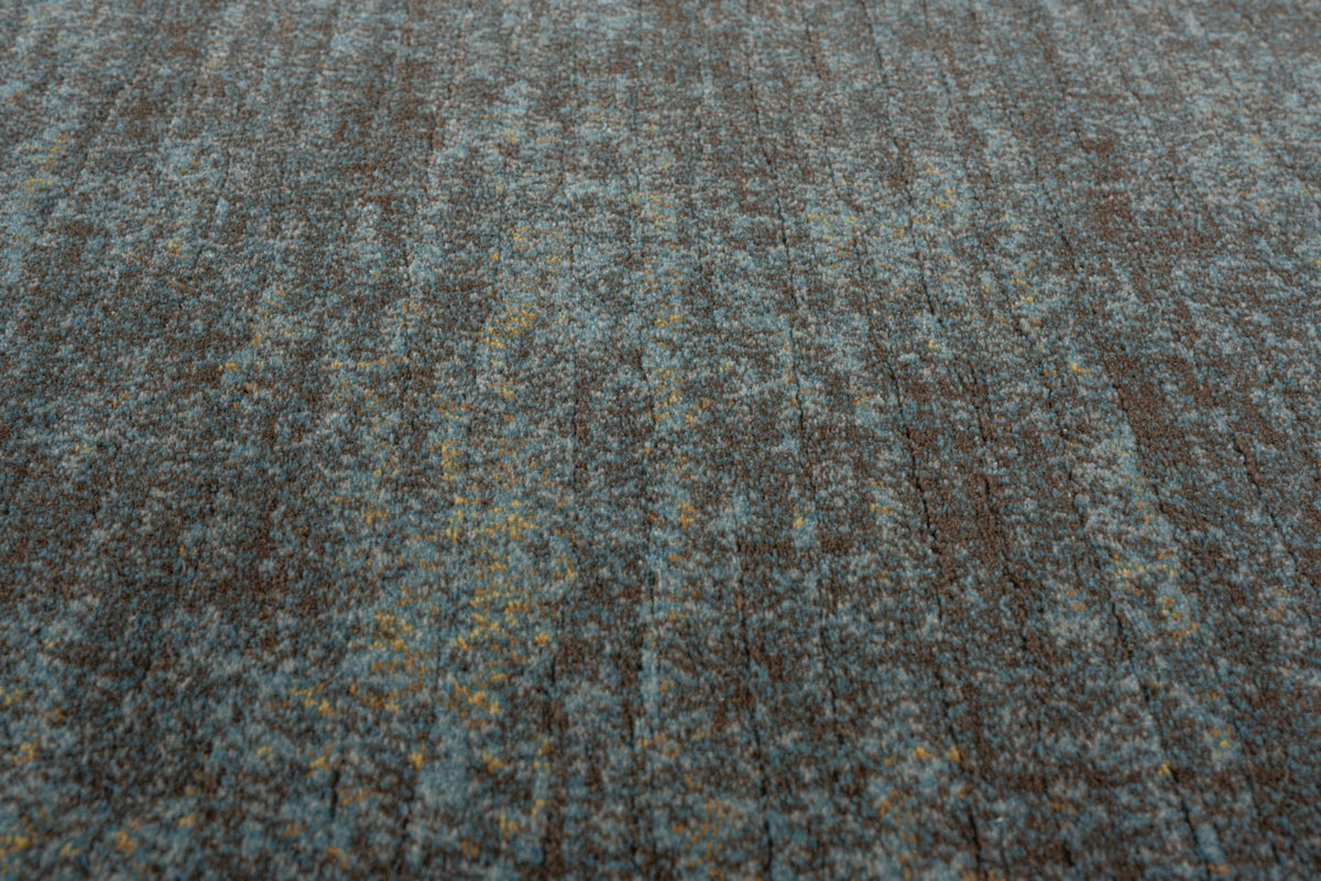 Teal and Brown Rug Tapison Home Torino, detail
