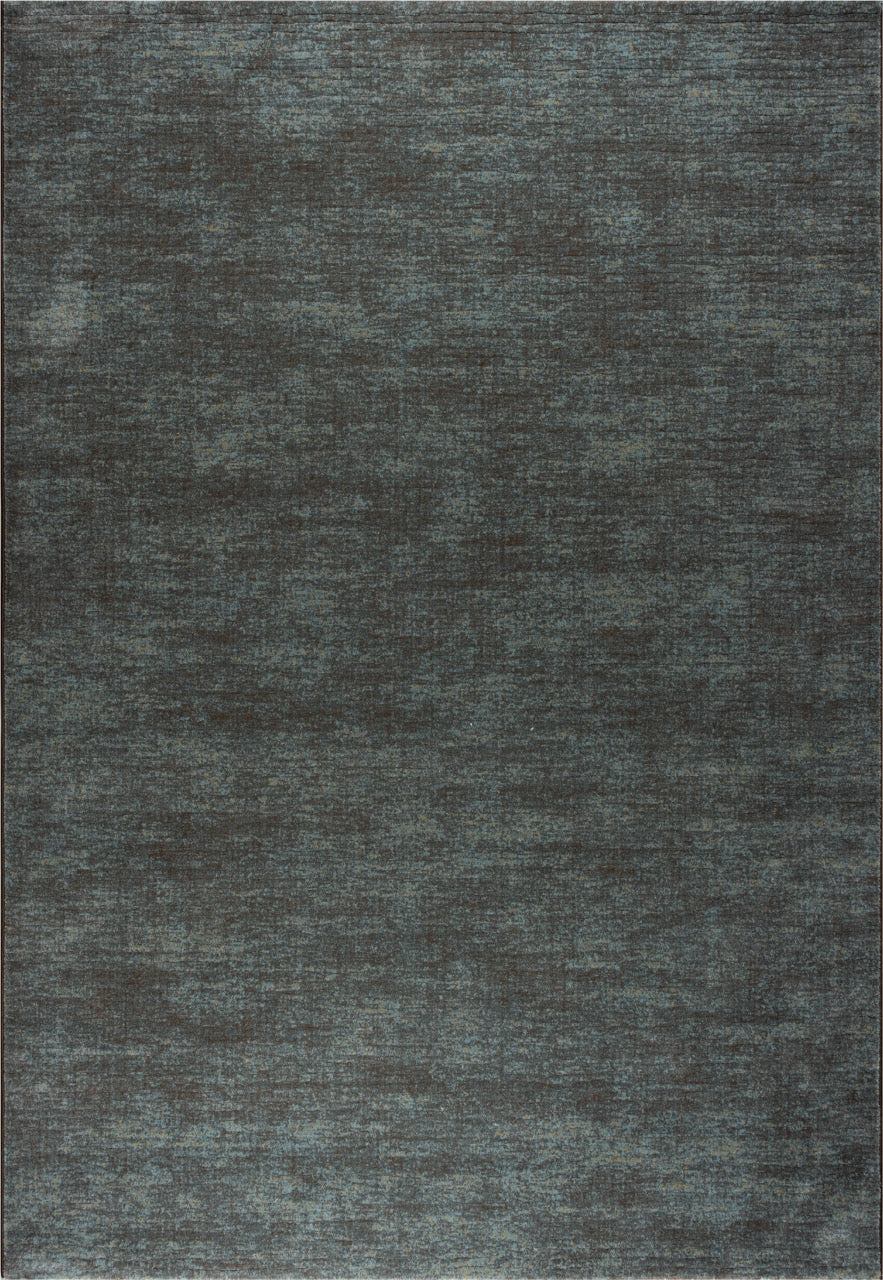 Teal and Brown Rug Tapison Home Torino, rectangular