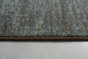 Teal and Brown Rug Tapison Home Torino, detail