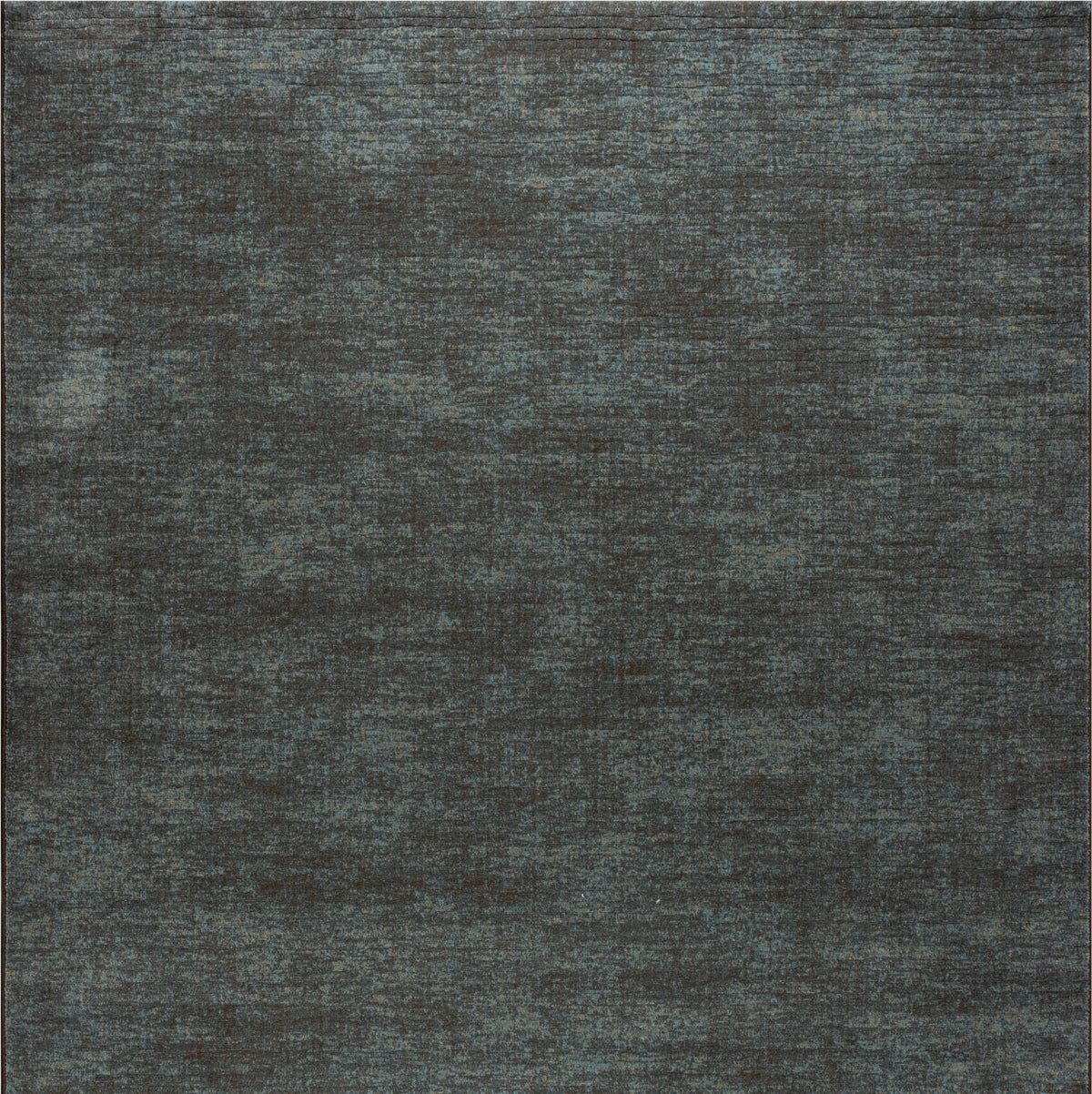 Teal and Brown Rug Tapison Home Torino, square