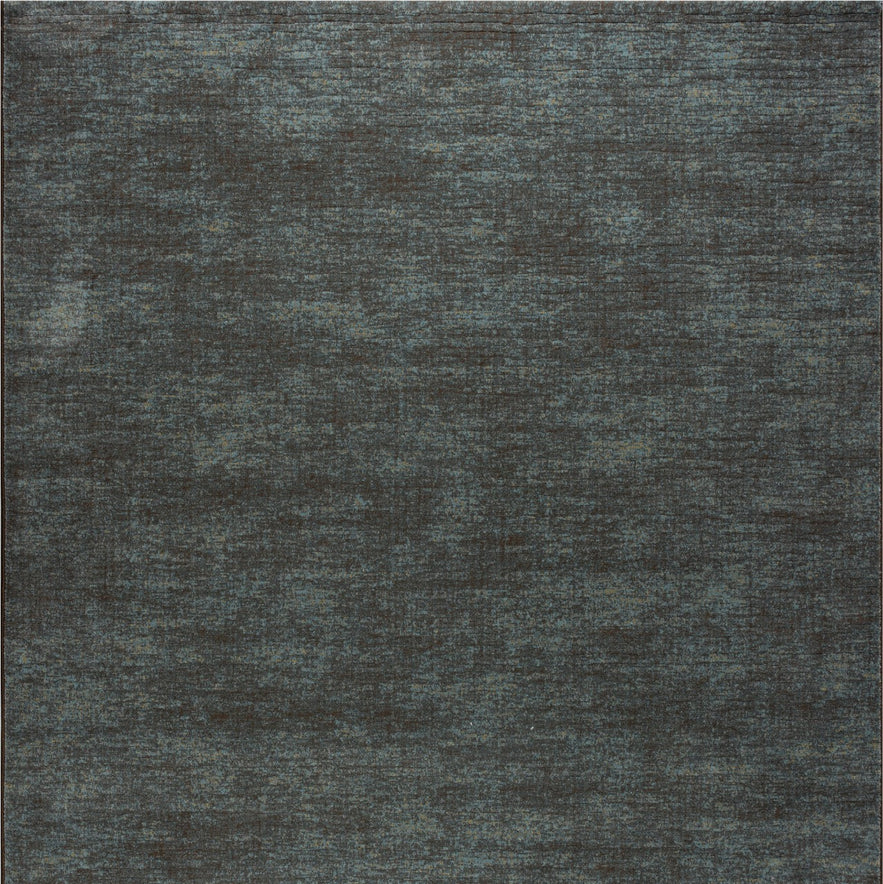 Teal and Brown Rug Tapison Home Torino, square