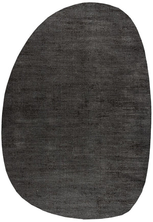 Anthracite Grey Rug Tapison Home Torino, pebble shape