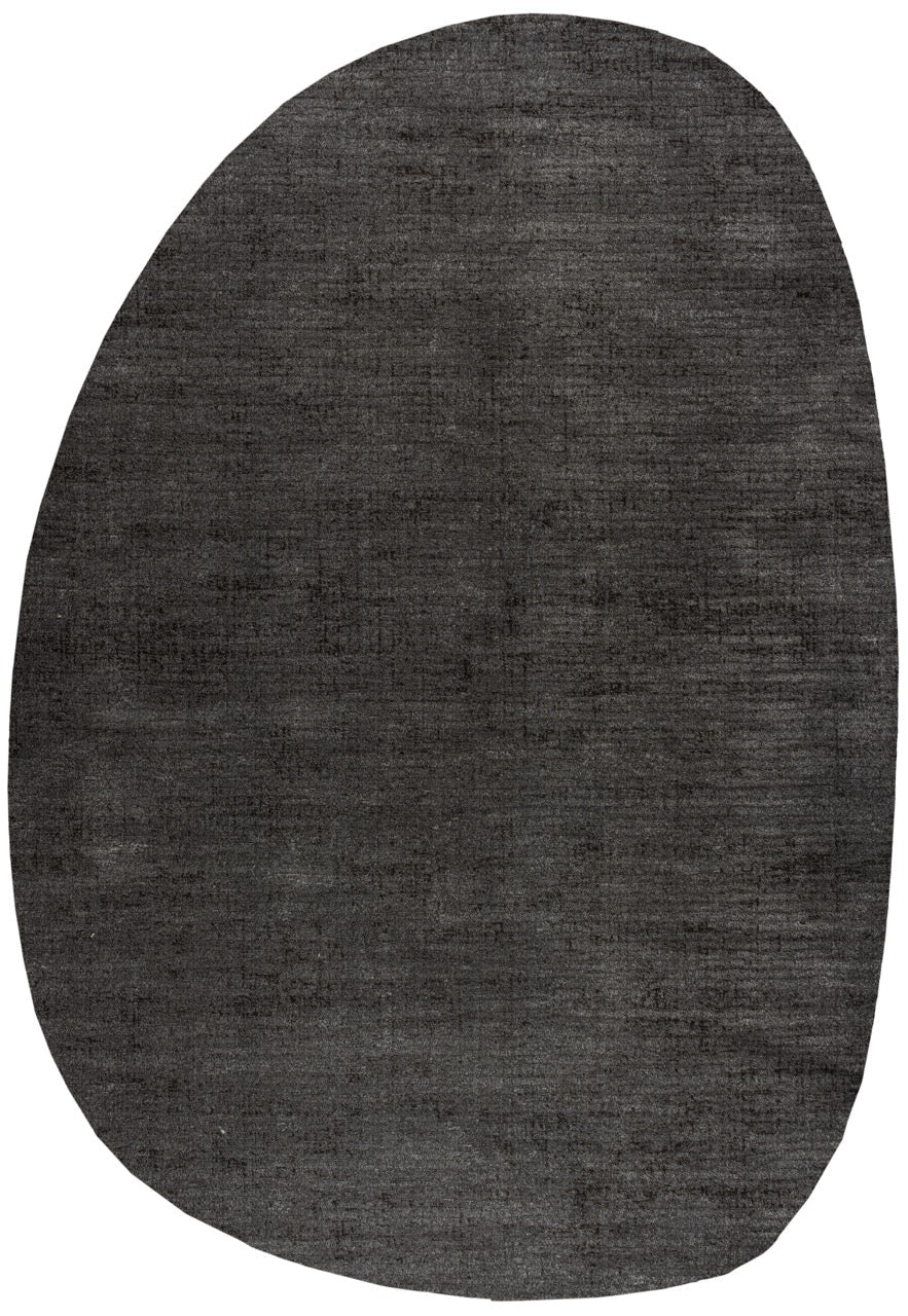 Anthracite Grey Rug Tapison Home Torino, pebble shape