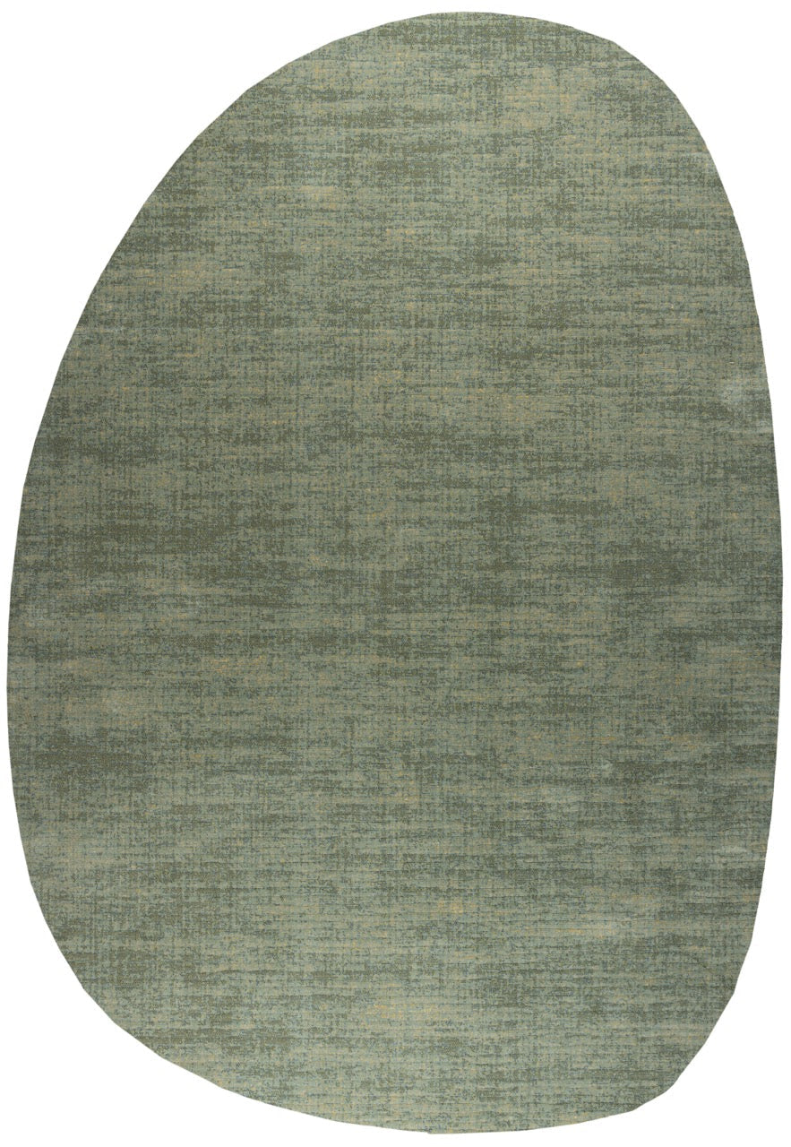 Sage Green Rug Tapison Home Torino, pebble shape
