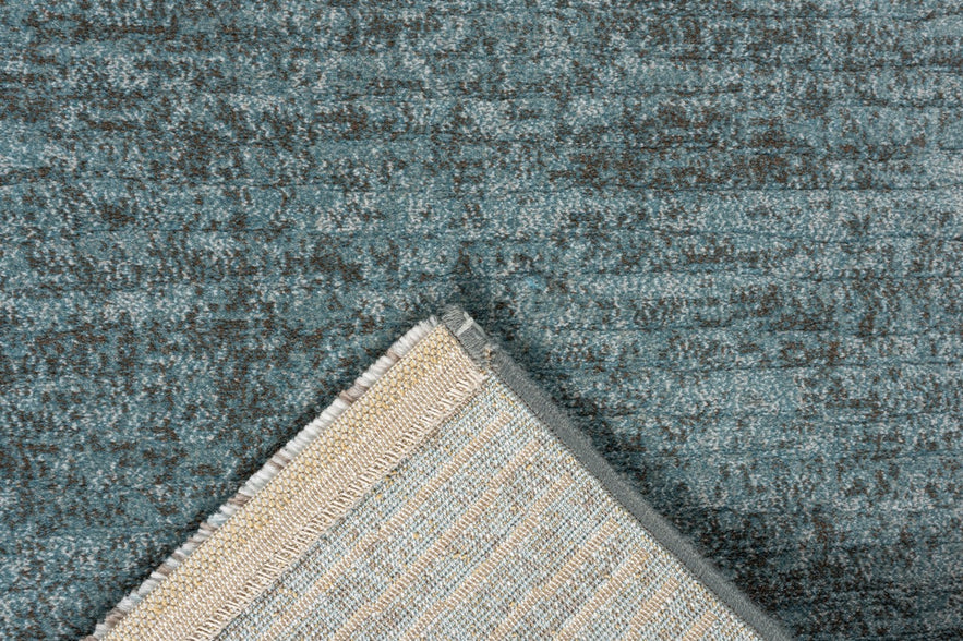 Petrol Blue Rug Tapison Home Torino, detail