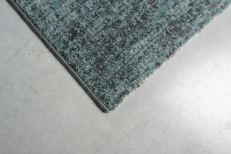 Petrol Blue Rug Tapison Home Torino, detail