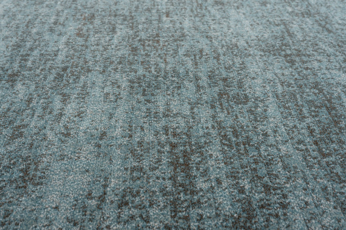Petrol Blue Rug Tapison Home Torino, detail
