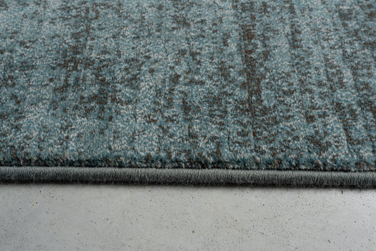 Petrol Blue Rug Tapison Home Torino, detail