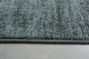 Petrol Blue Rug Tapison Home Torino, detail