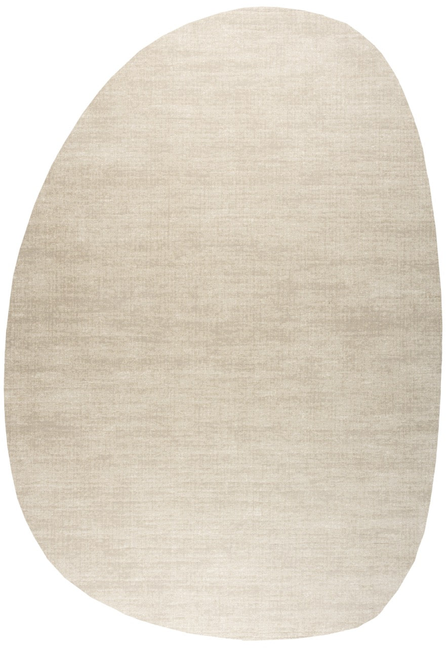 Cream Rug Tapison Home Torino, pebble shape