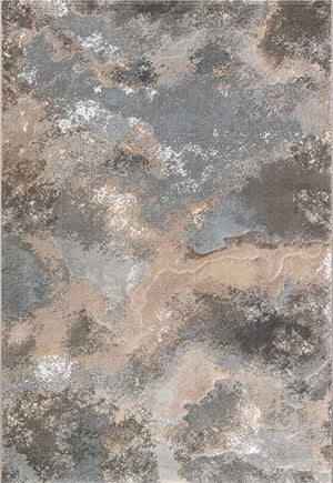 Tapison Home Torino 063.0934.3293 rug seen from above, abstract cloud pattern in grey, sand and taupe