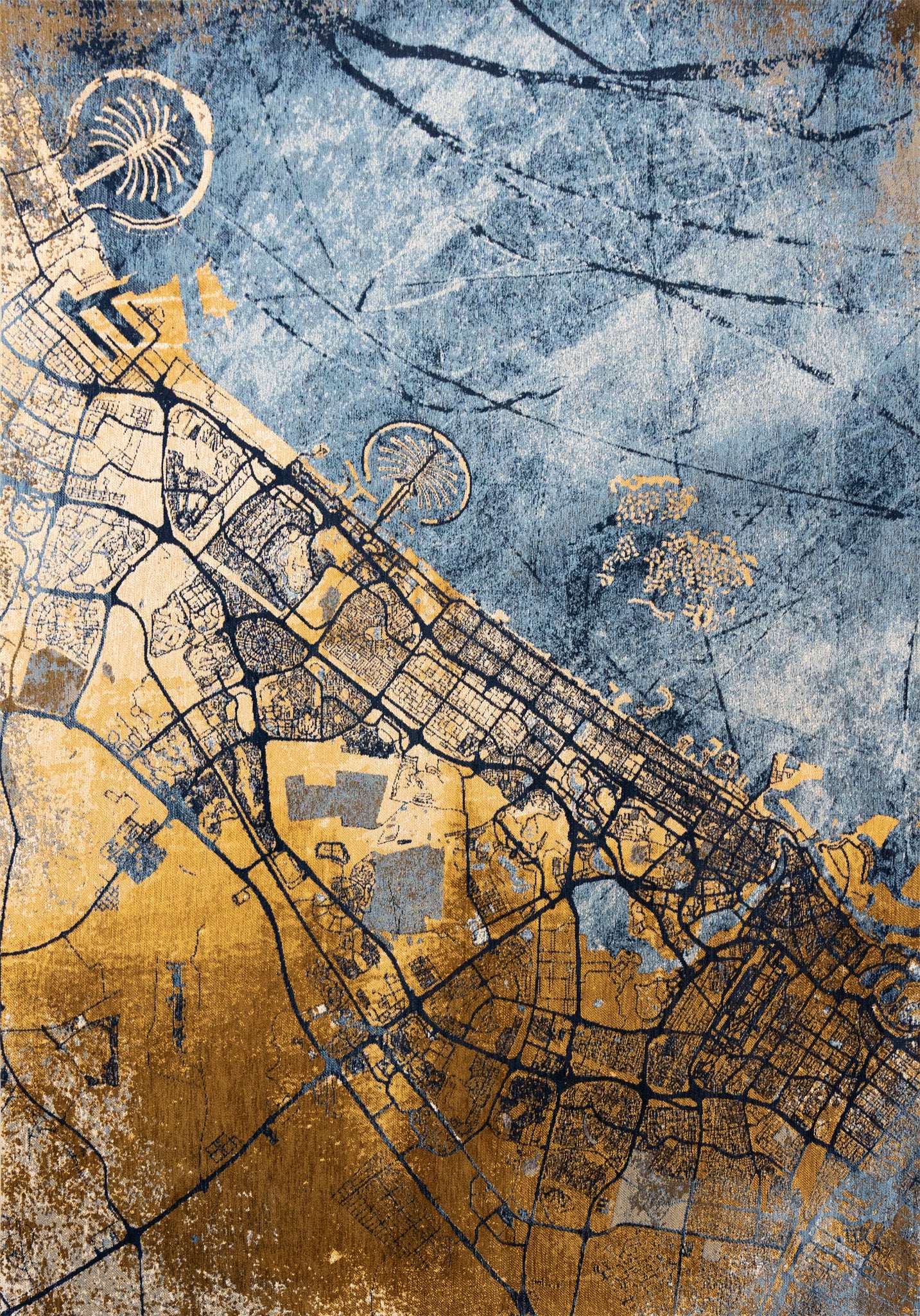 Louis de Poortere Cities Dubai Gold Sea 9698