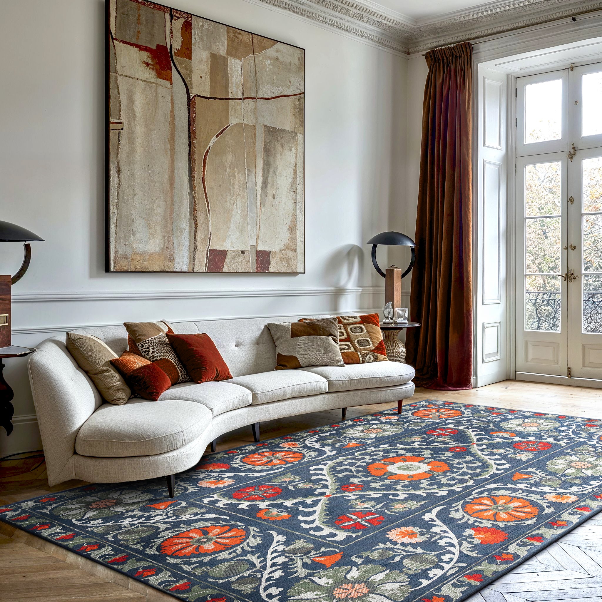 Louis de Poortere Antiquarian Suzani Nordic 9730