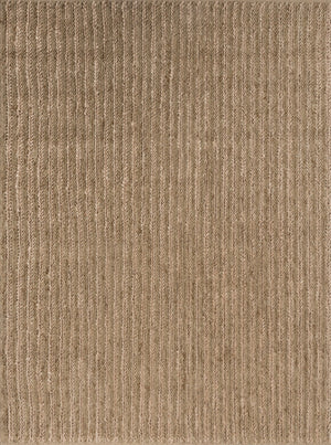 Full view of natural wool braided rug in neutral earth tones