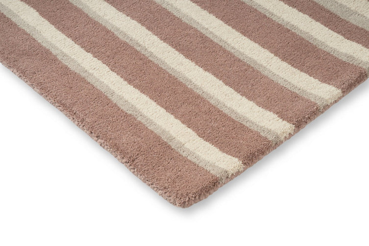 Brink & Campman Decor Pilar Blush rug, detail of corner and pile