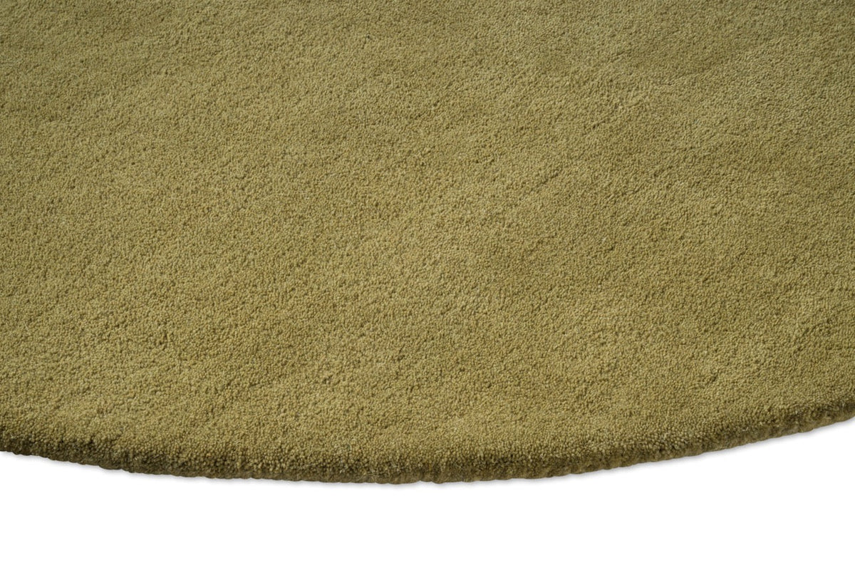 Brink & Campman Element Lane Green rug, detail of edge and pile