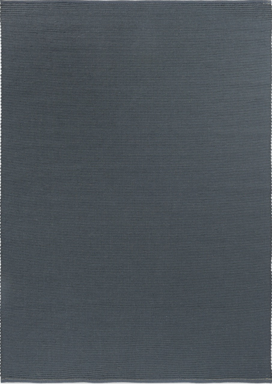 Top-down image of Brink & Campman Grid Slate rug showing tonal grid pattern in charcoal grey