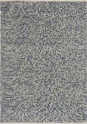 Top-down image of Brink & Campman Nest Ink rug in tonal navy wool with rounded surface texture