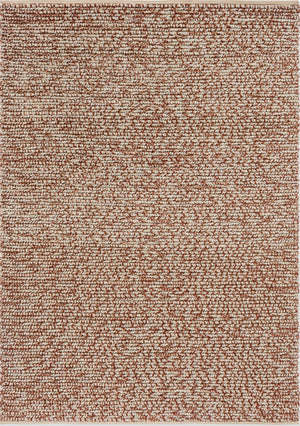 Top-down image of the Brink & Campman Nest Leather rug displaying its warm, earthy tones and textured surface.