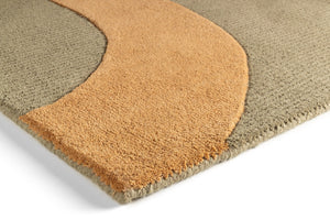  Detail edge of Acsento Bastia Multicolor hand-tufted wool rug