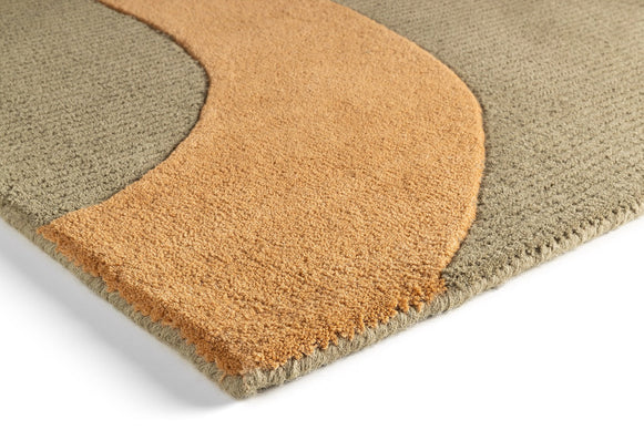  Detail edge of Acsento Bastia Multicolor hand-tufted wool rug