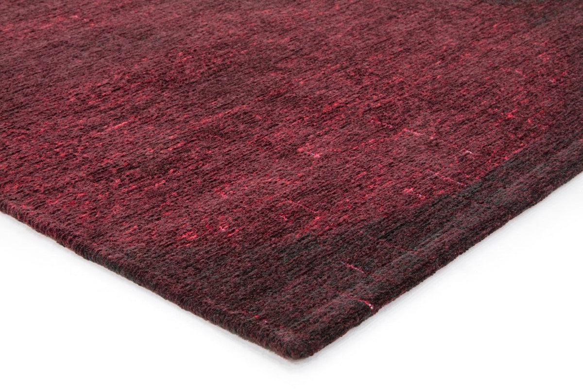Acsento Bubbles Burgundy rug, detail of corner and pile