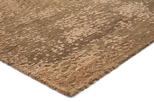 Acsento Laguna Bronze rug, detail of corner and pile