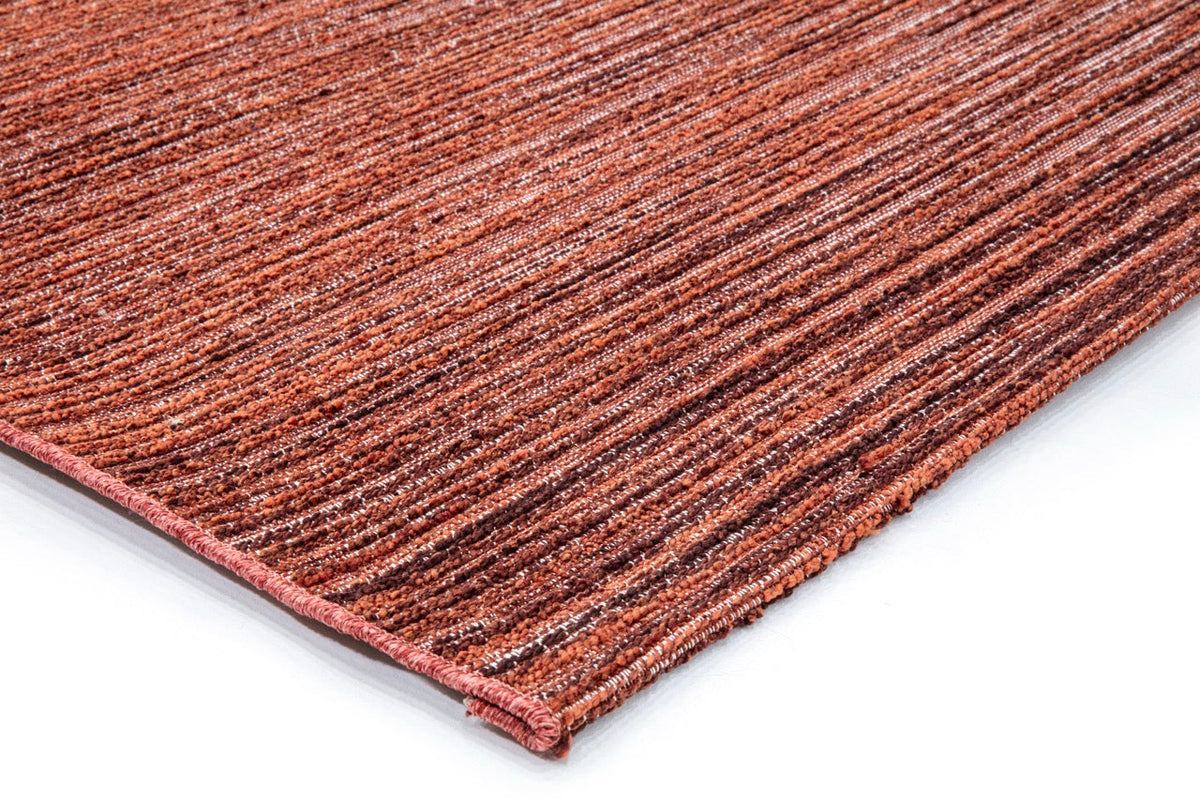 Acsento Origin Brick rug, detail of corner and pile
