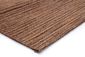 Acsento Origin Brown rug, detail of corner and pile