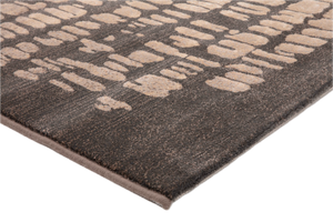 Acsento Papyrus Brown rug, detail of corner and pile