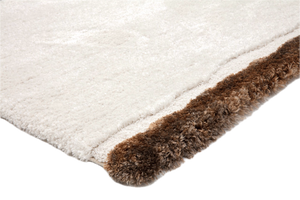 Acsento Step Stones rug, detail of corner and pile