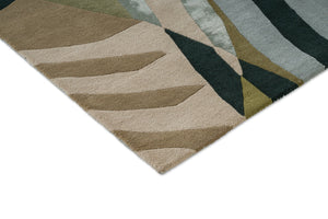 Harlequin Atelier Lagoon rug, detail of corner and pile