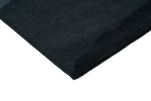Harlequin Sedimentary Midnight rug, detail of corner and pile