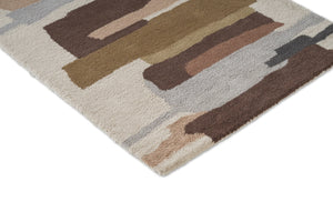 Harlequin Zeal Taupe runner, detail of corner and pile