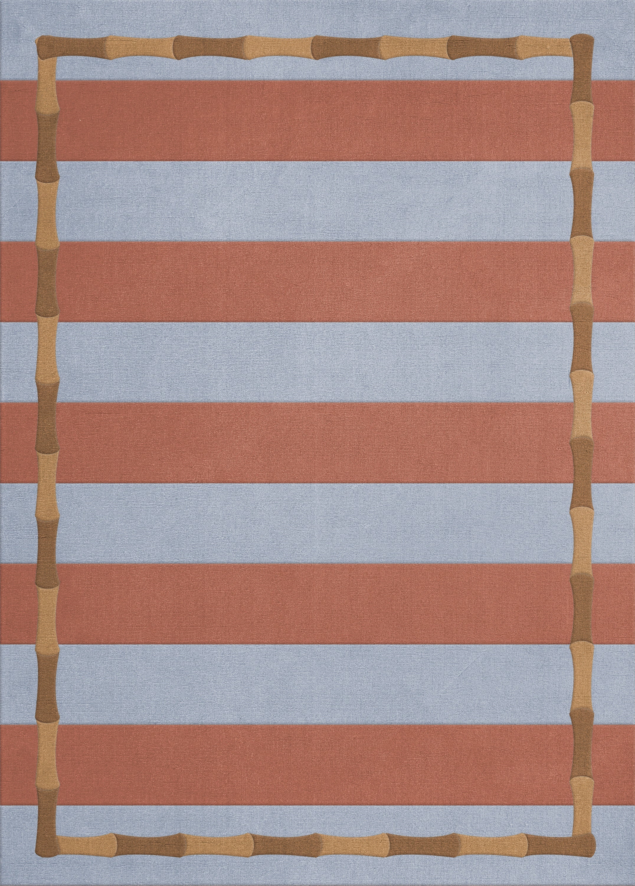 Layered Alice Crawley Bamboo Stripe Blue Rust