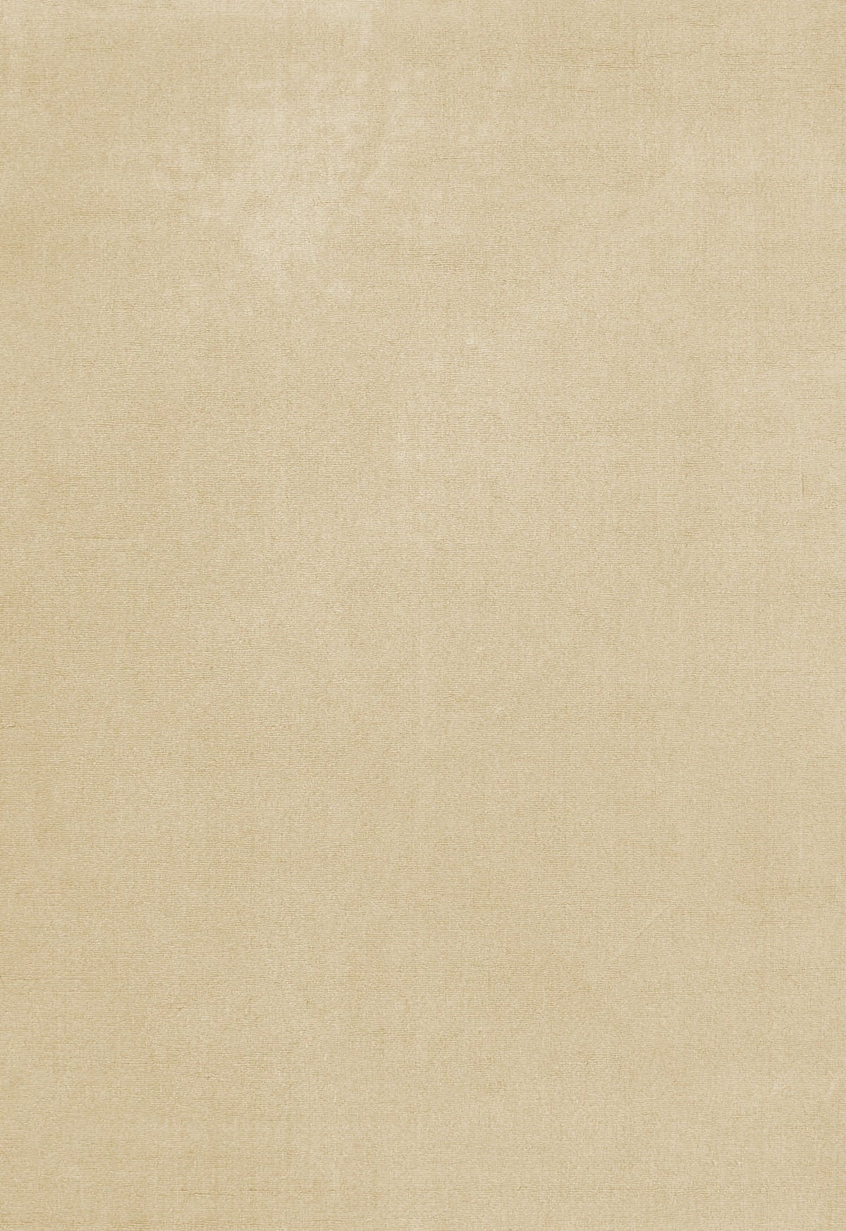 Pale Yellow Wool Rug, Layered Soft Yellow, top view