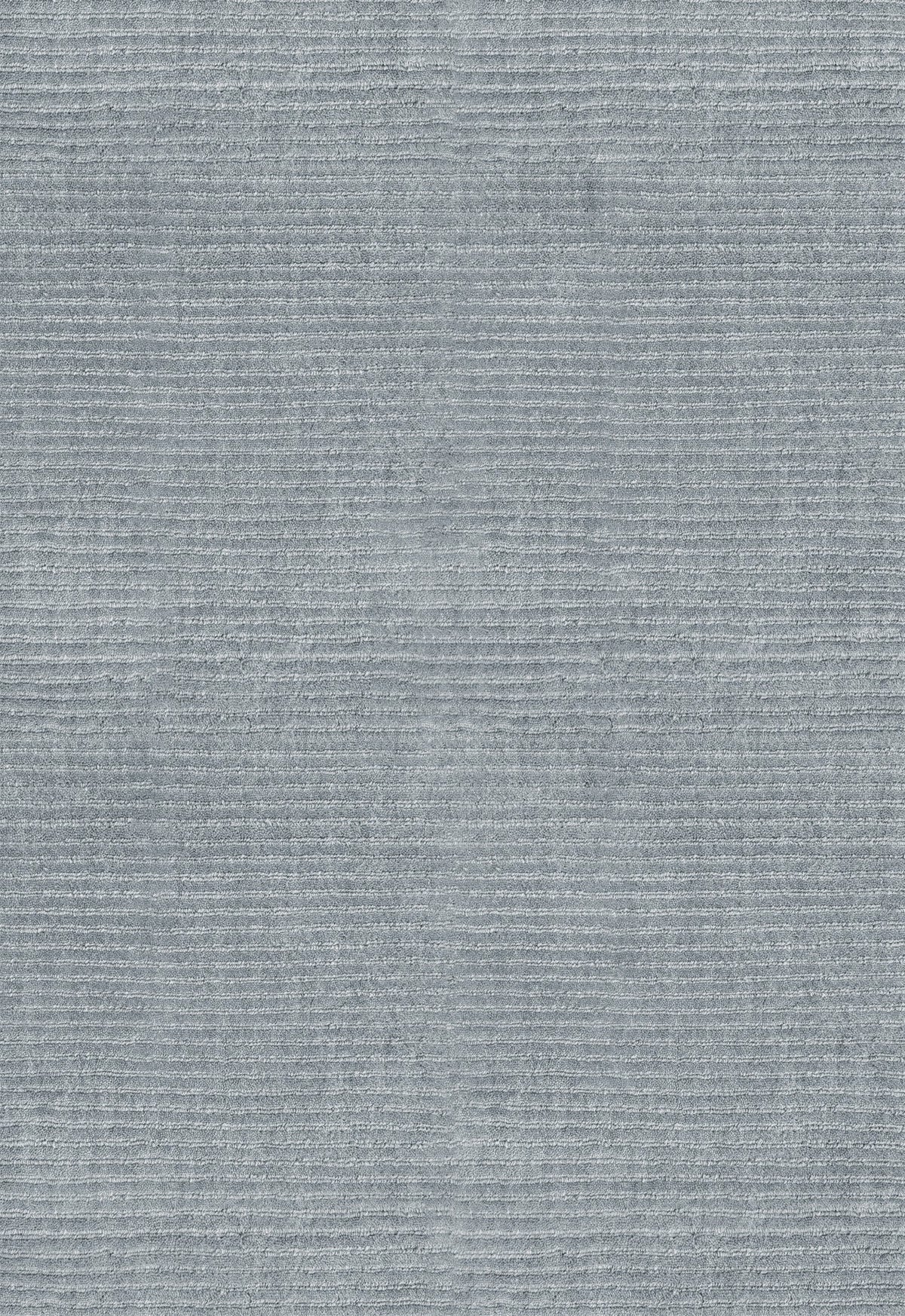 Blue Wool Rug, Layered Drift Wool Dusty Blue, detail of the ribbed wool