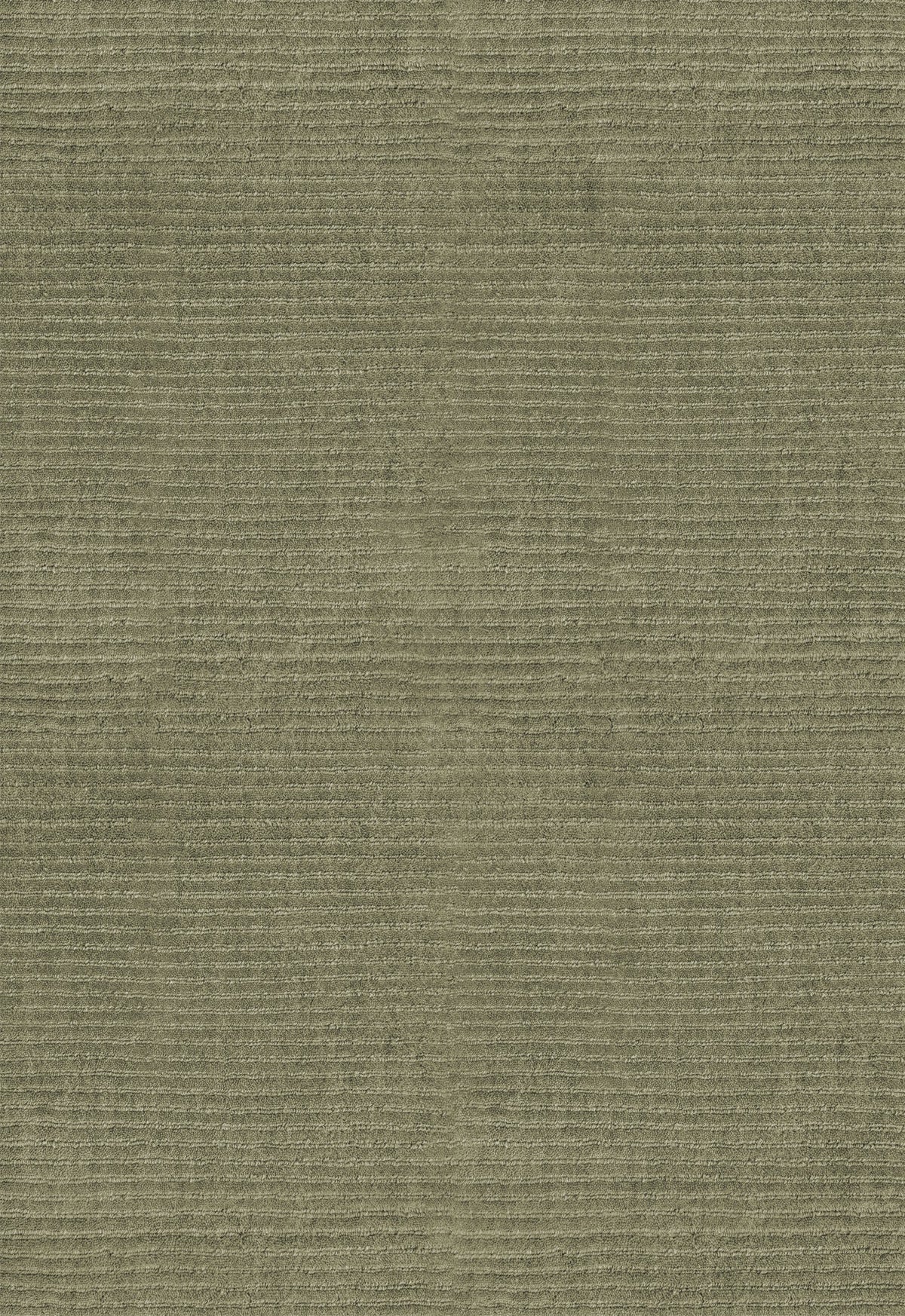 Olive Green Wool Rug, Layered Drift Wool Olive, detail of the ribbed wool