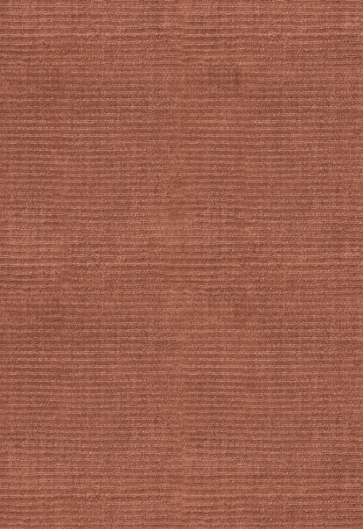 Rust Wool Rug, Layered Drift Wool Rust, detail of the ribbed wool