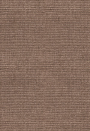 Brown Wool Rug, Layered Drift Wool Walnut, detail of the ribbed wool