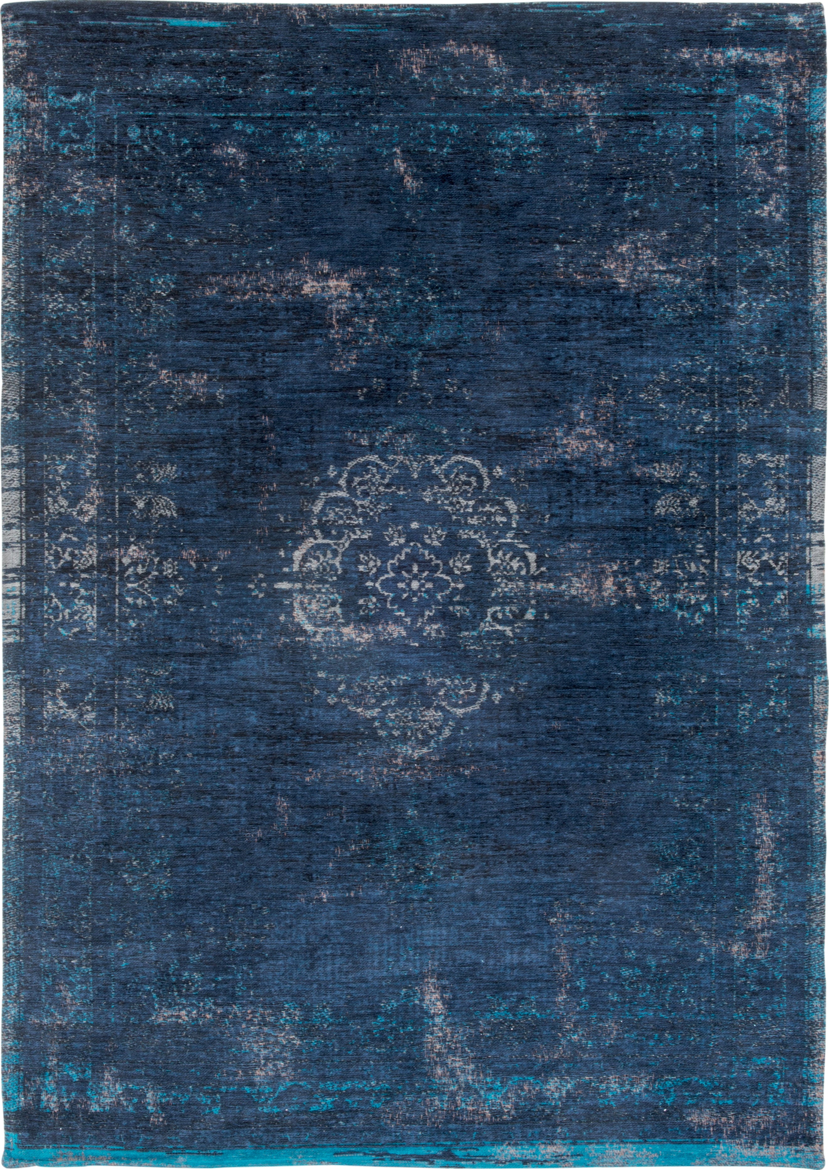 Louis de Poortere Fading World Medallion Blue Night 8254
