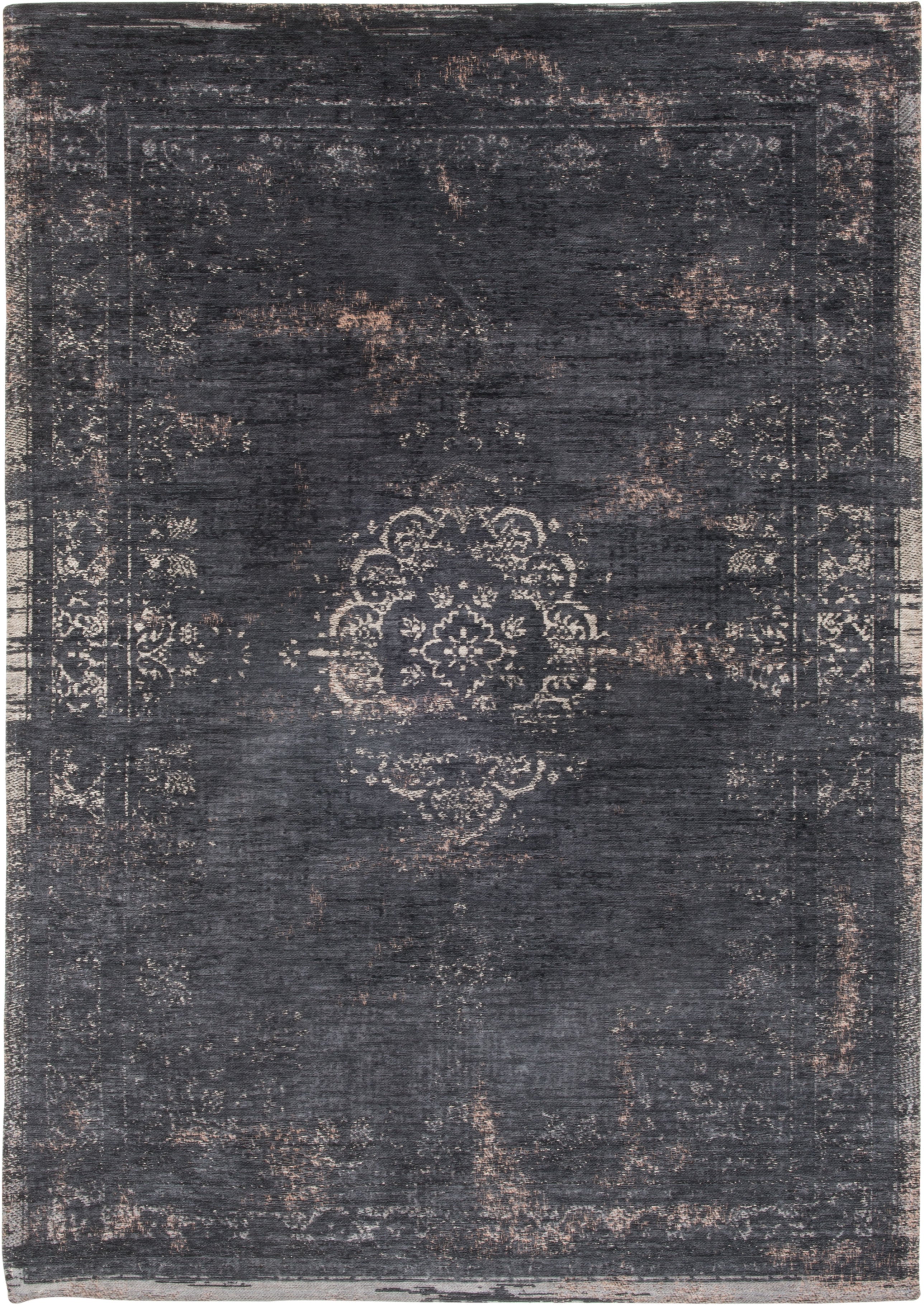 Louis de Poortere Fading World Medallion Mineral Black 8263