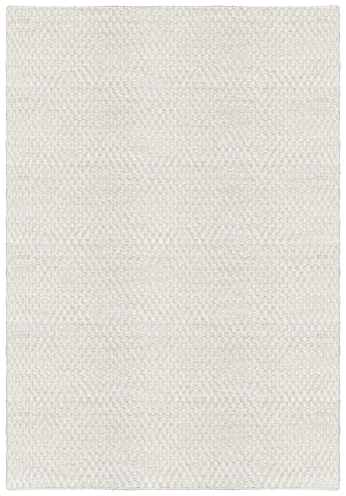 Jute Rug Bone White, Layered Barley Bone White, top view