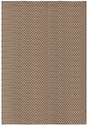 Jute and Wool Rug Chestnut, Layered Barley, top view