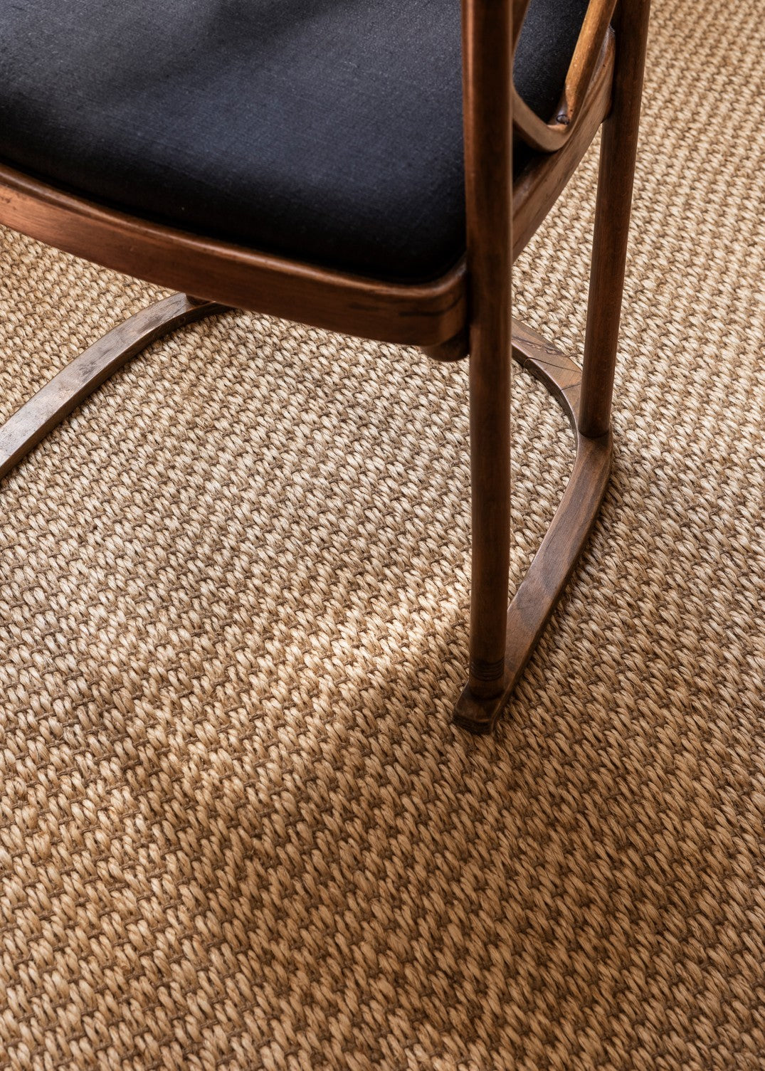 Natural Sisal Rug, Layered Basket Weave Natural, detail of the basket weave
