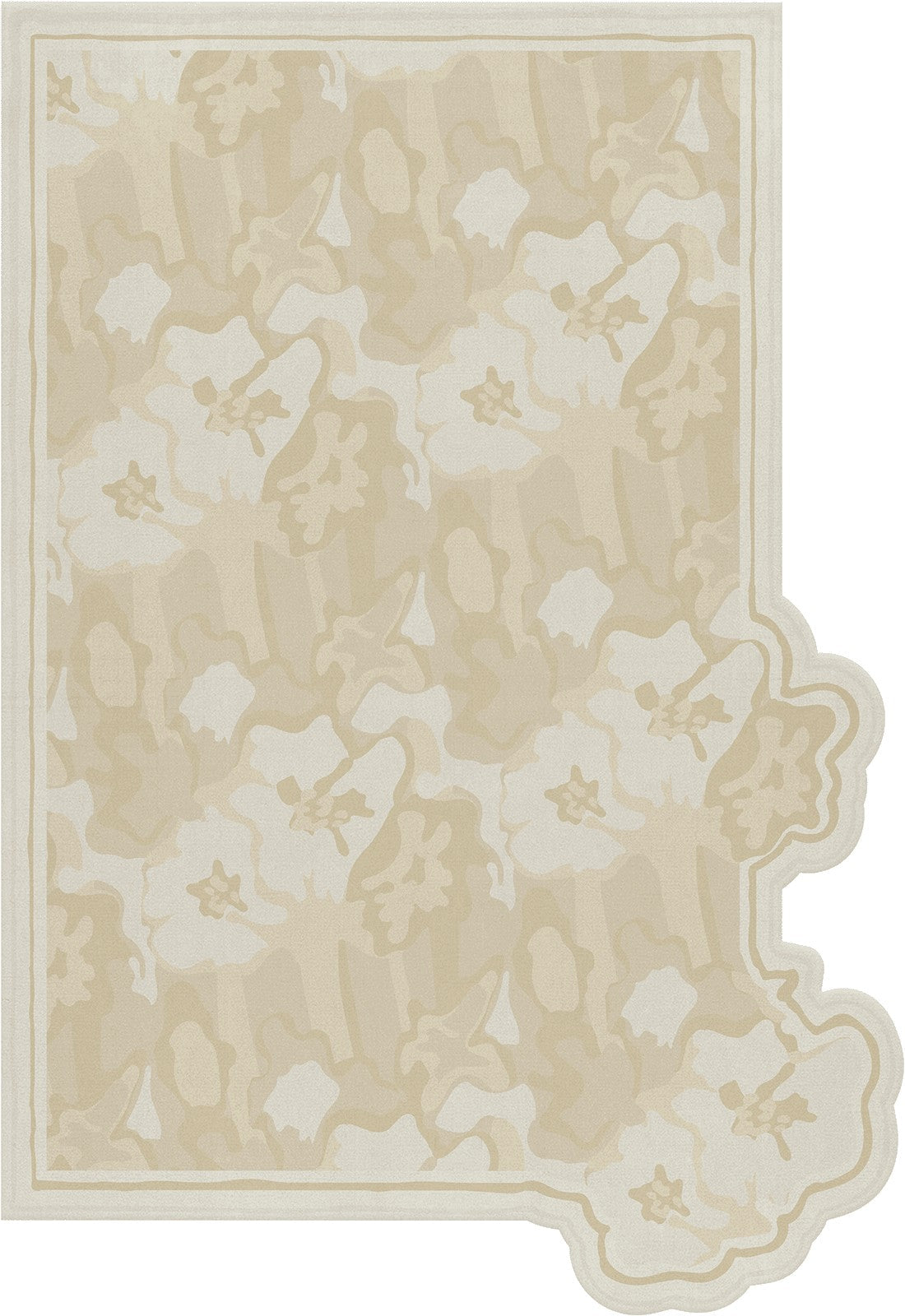 Floral Rug, Layered x Collina Strada Garden Haze, top view