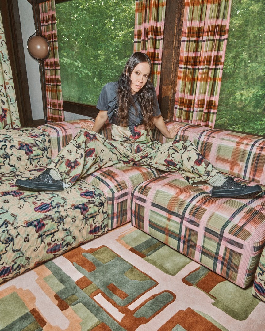 Plaid Rug Garden Pop, Layered x Collina Strada, in an interior