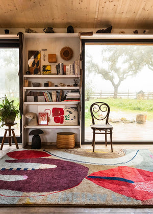 Abstract Rug Collage, Layered x Heather Chontos, in an interior