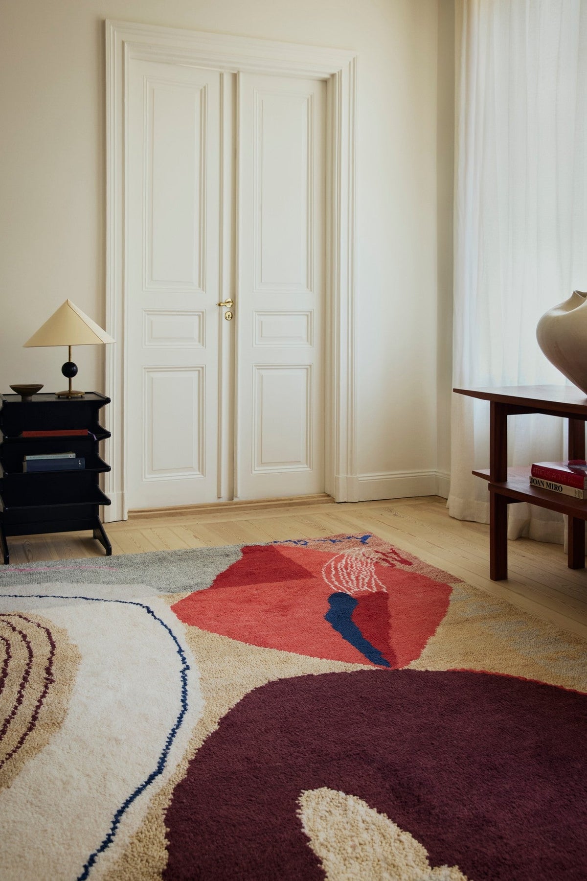 Abstract Rug Collage, Layered x Heather Chontos, in a living room